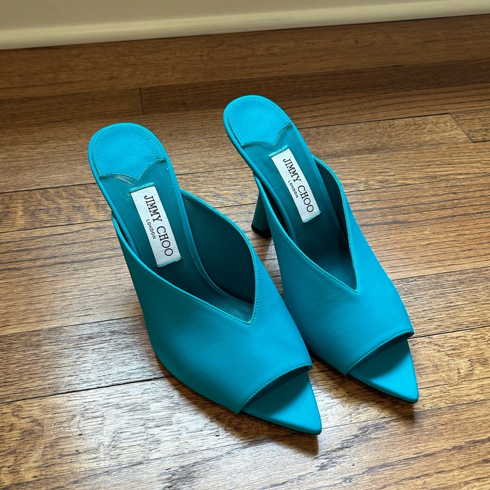 Jimmy Choo Vibrant Teal Women's Heels